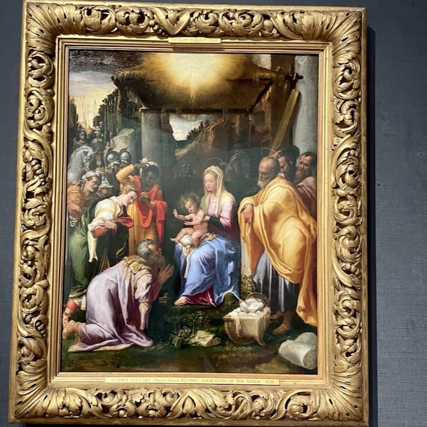‘Adoration of the Kings’ by Taddeo Zuccari (1529 – 1566)